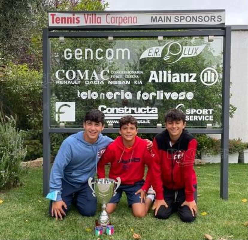 L'under 14 del Circolo Tennis Villa Carpena è di nuovo Campione d'Italia