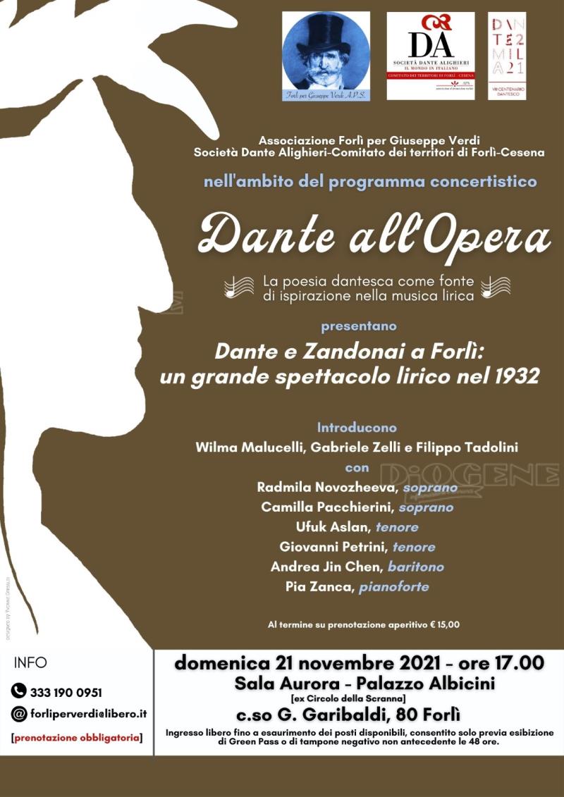 Dante e Zandonai a Forlì: un grande spettacolo lirico nel 1932