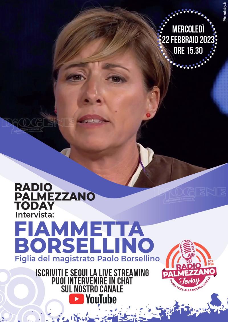 Fiammetta Borsellino sarà intervistata da Radio Palmezzano Today